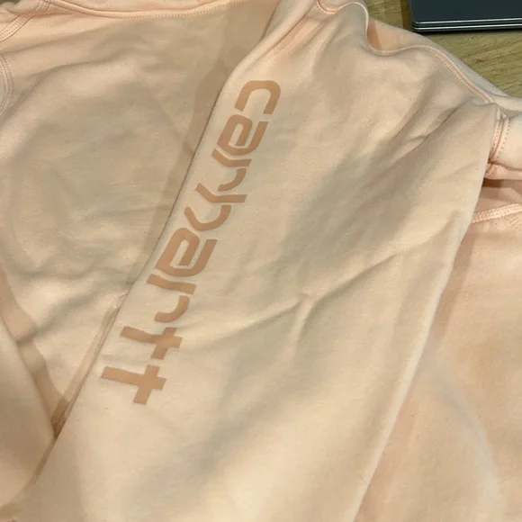 Carhartt Peach Hoodie with Front Pocket - Picture 2 of 4